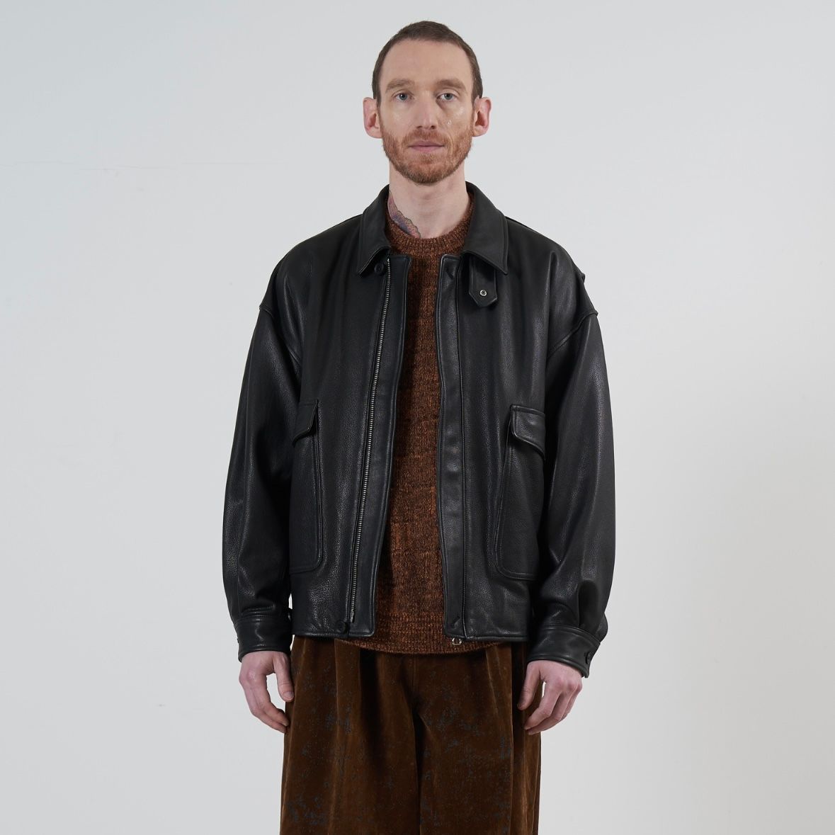 YOKE - 【残りわずか】Leather Flight Jacket | ACRMTSM ONLINE STORE