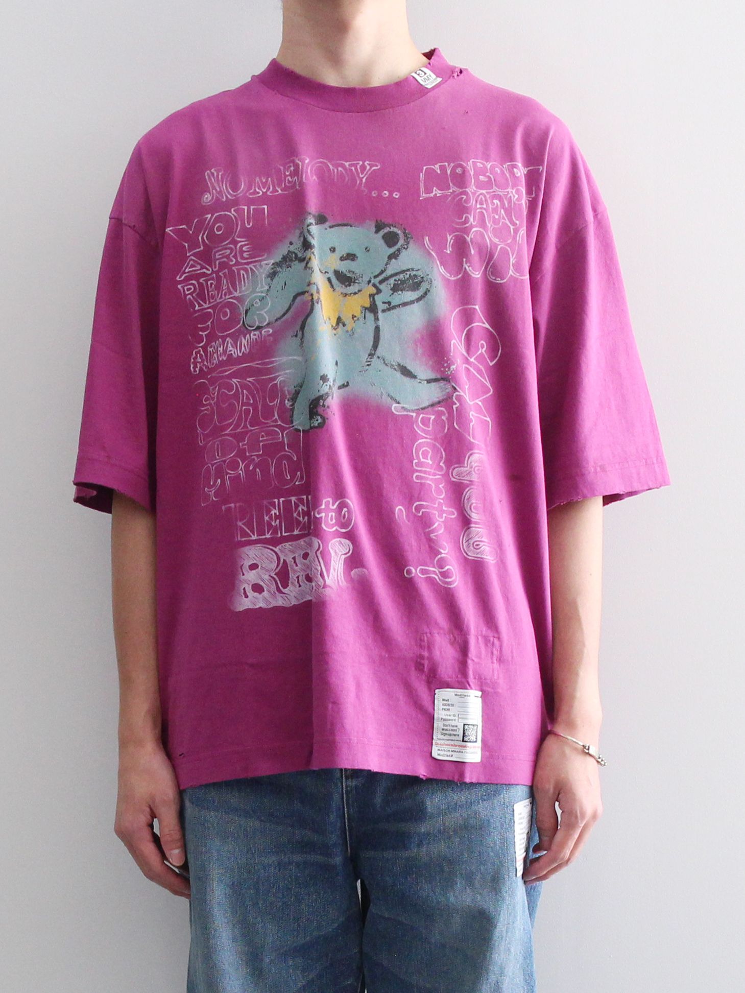 Maison MIHARA YASUHIRO - ディストレストTシャツ - Distressed T