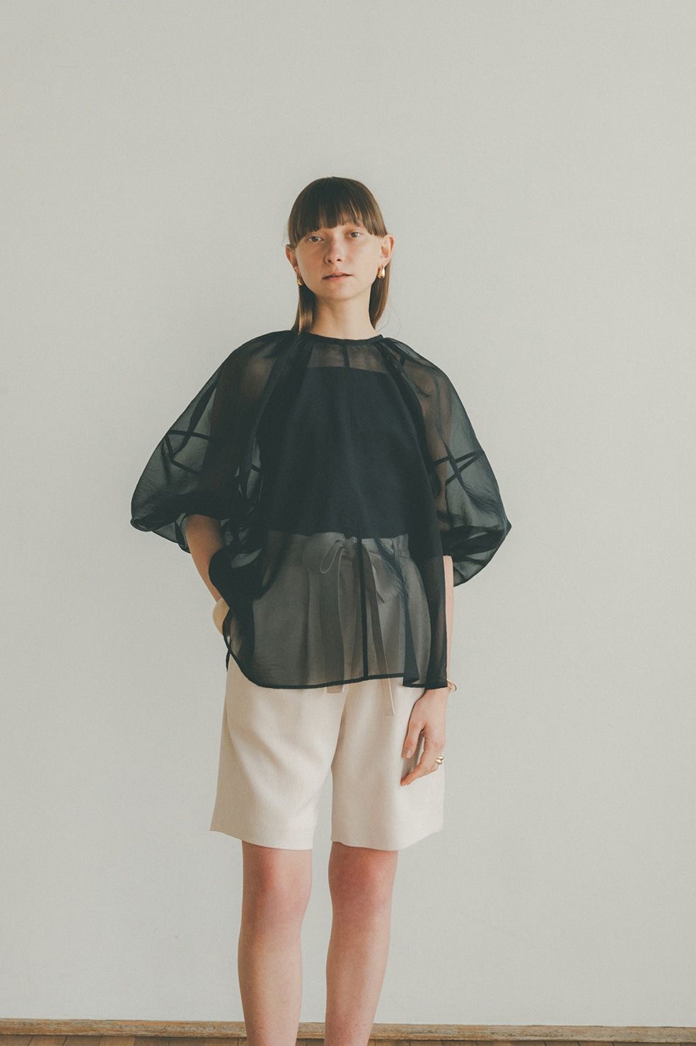 CLANE - バルーンシアーパフトップス - BALLOON SHEER PUFF TOPS
