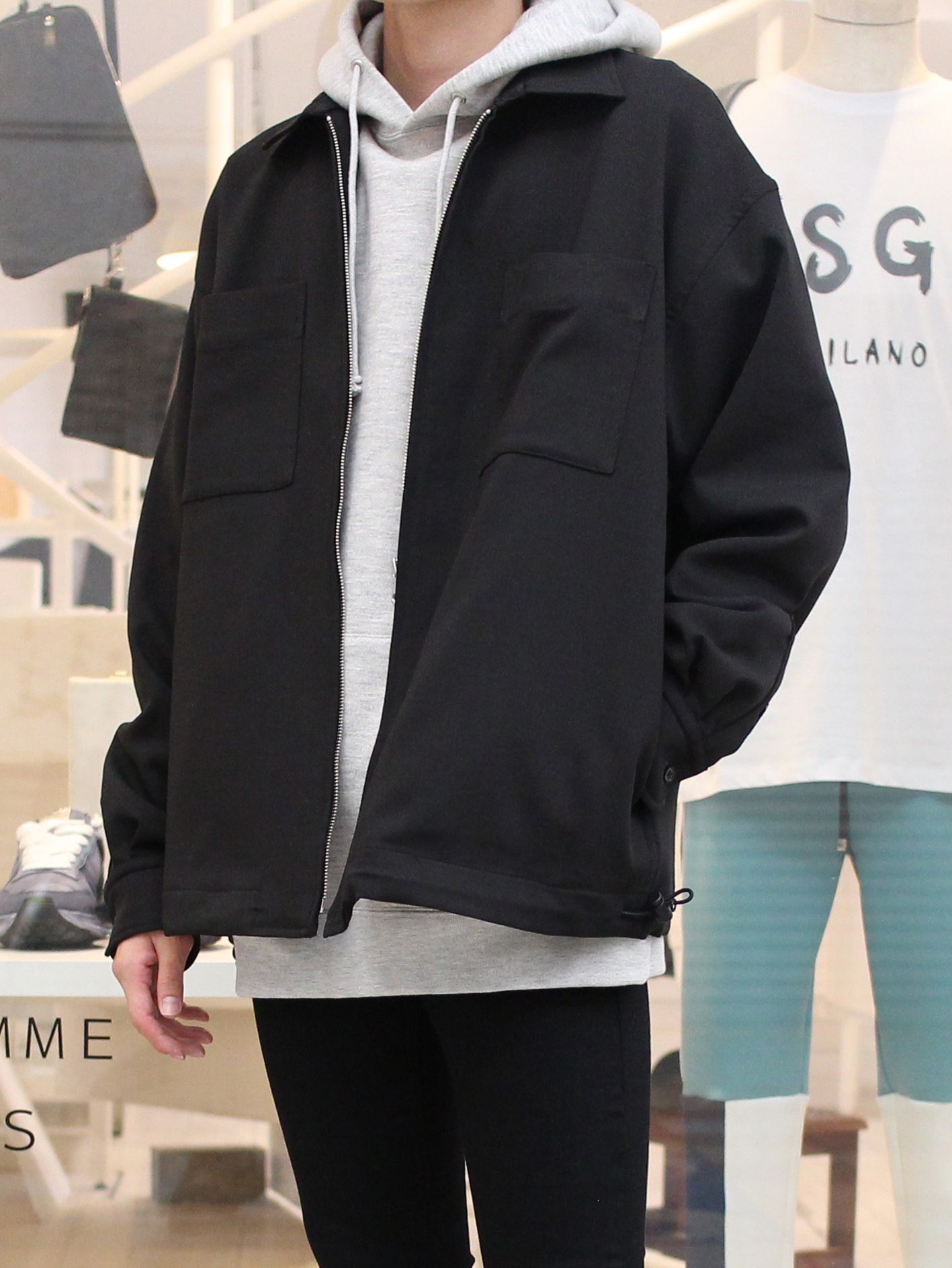 UNIVERSAL PRODUCTS - ダブルクロスフロントジップブルゾン - DOUBLE