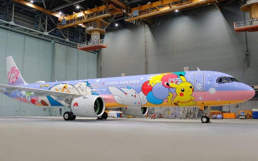 China Airlines presents its new Airbus A321neo 'Pokémon Jet