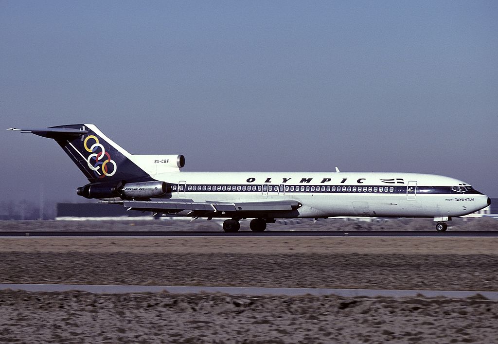 Restored former Olympic Airways Boeing 727 goes on display