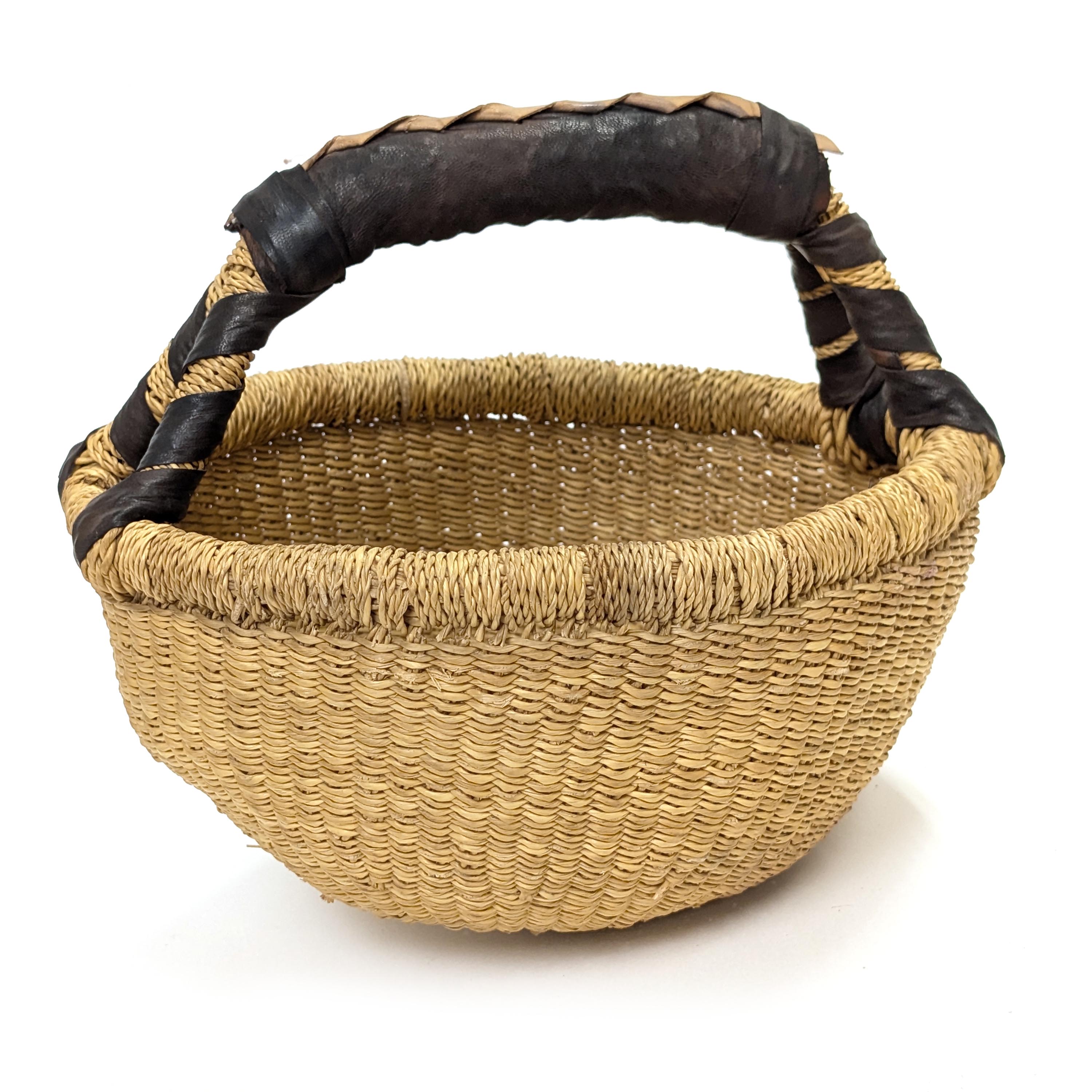 ブルキナバスケットmini 丸かごタイプ アフリカ産 （p805-09