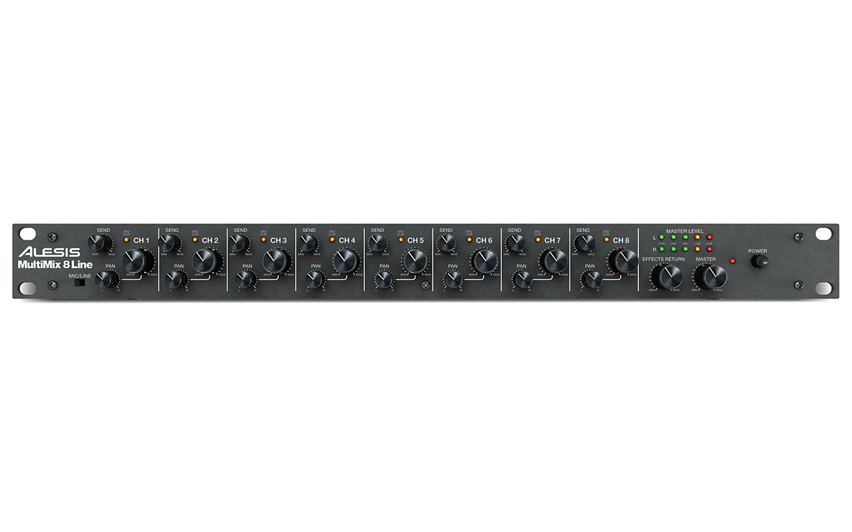 ALESIS（アレシス）/ MultiMix 8 Line 1Uラインミキサー
