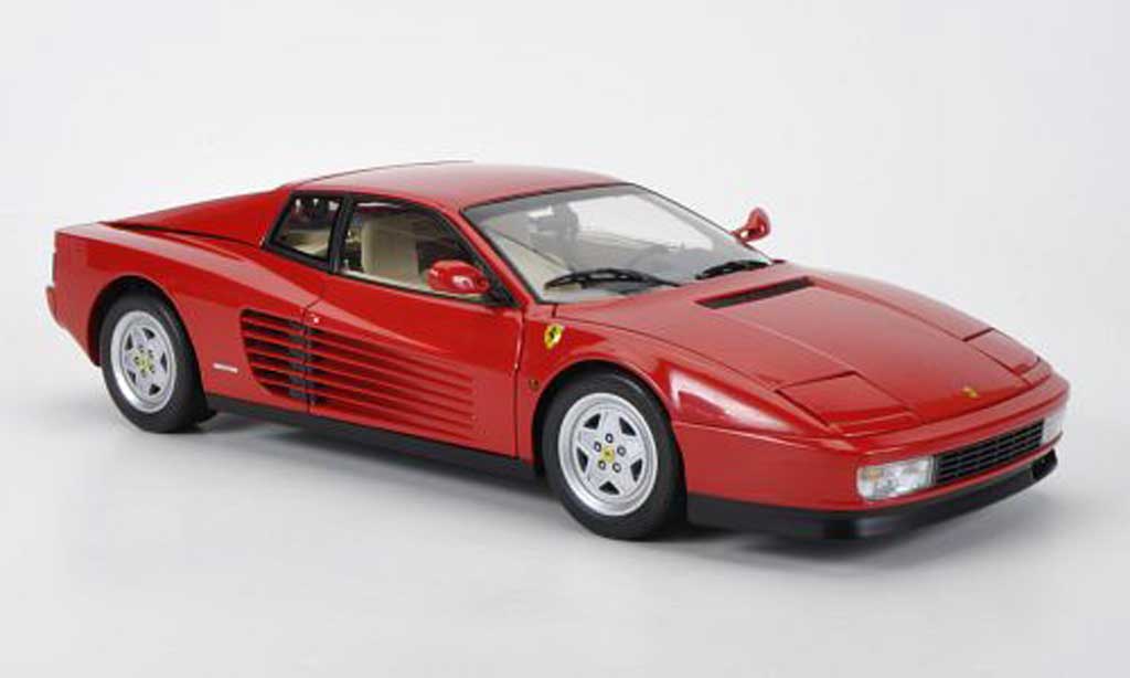 Diecast model cars Ferrari Testarossa 1/18 Kyosho red 1989