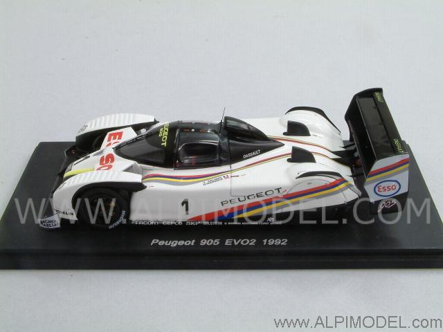 spark-model Peugeot 905 EVO2 1992 Dalmas - Warwick (1/43 scale model)