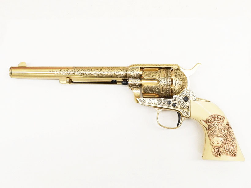 専用額縁付 マルシン コルト SAA ルーズベルト SMG 金属 モデルガン