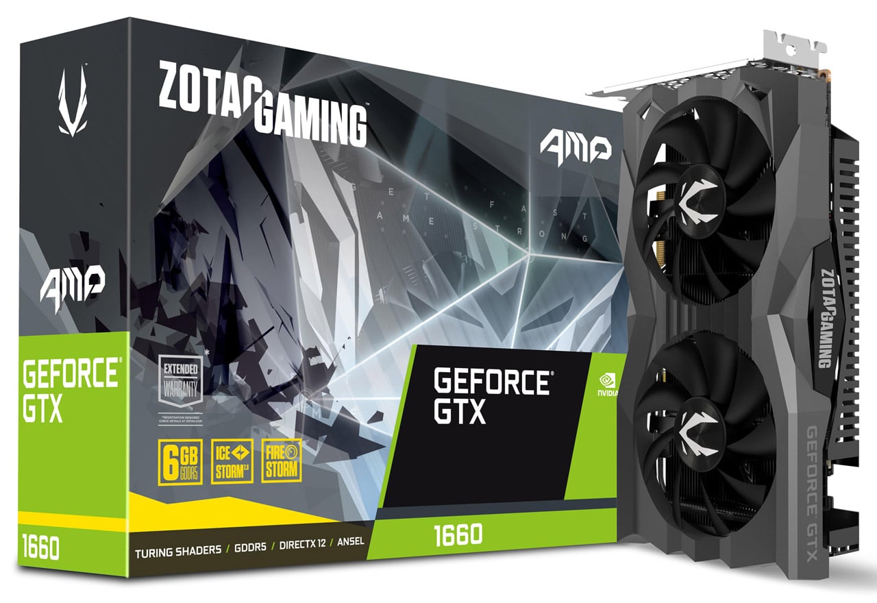 ZOTAC GAMING GeForce GTX 1660 AMP 6GB GDDR5 | ZOTAC NVIDIA