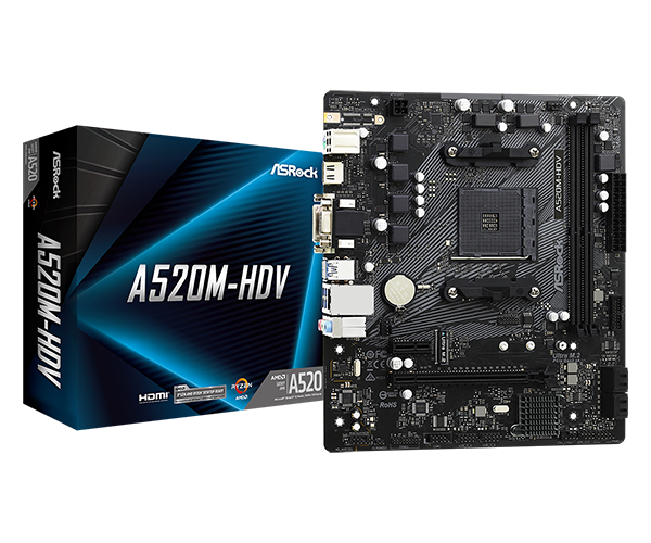 新品ASRock A520M-HDV マザーボード　メモリー16gb ASRock > A520M-HDV