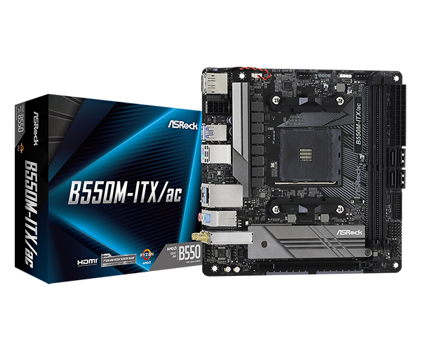 ASRock B550M-ITX/ac マザーボード ASRock > B550M-ITX/ac