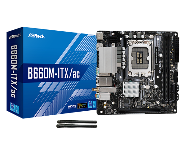 CPU Intel Core i5-12400F ASRock B660M-ITX/ac ASRock > B660M-ITX/ac