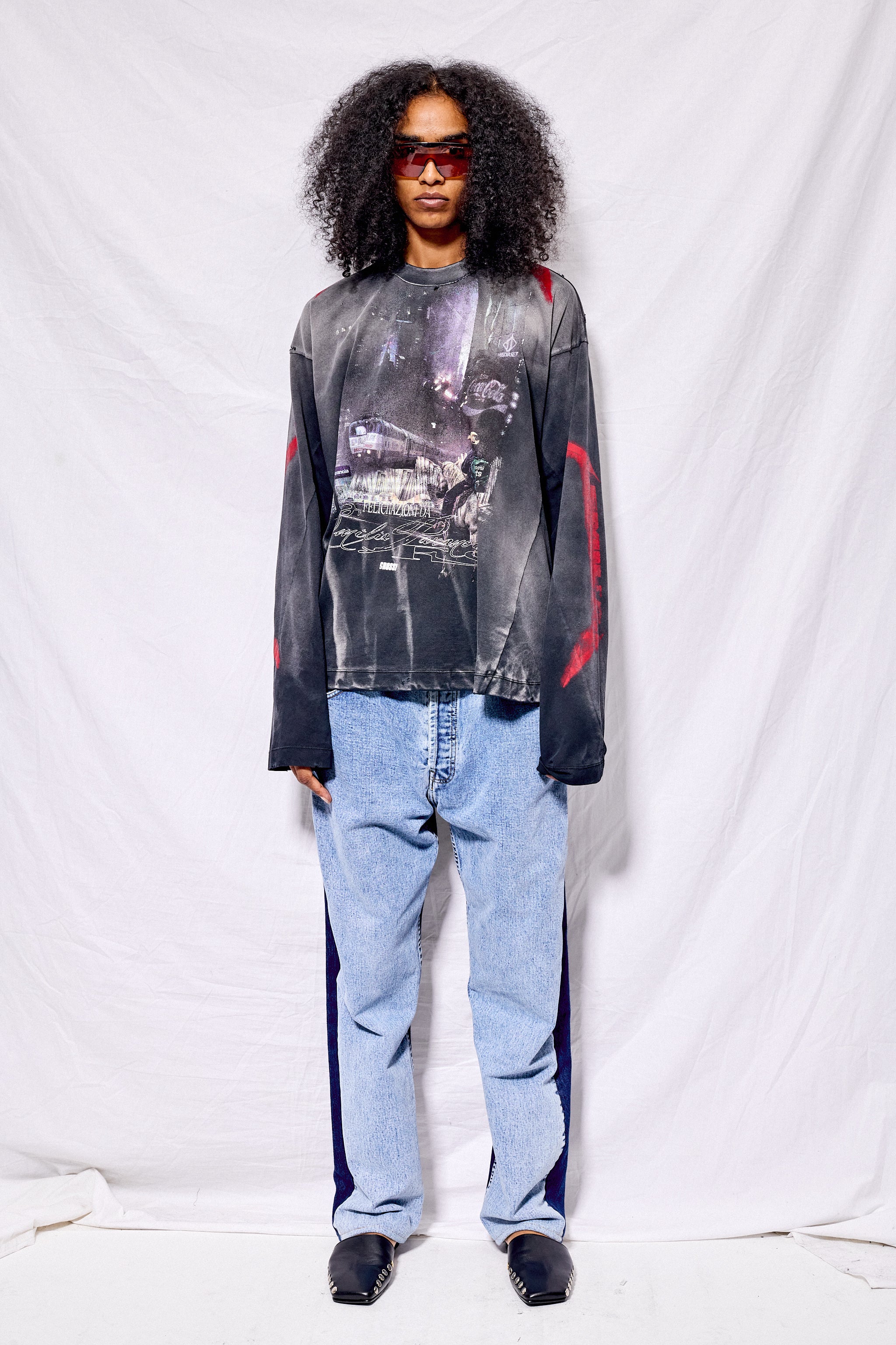 Acidwashed Blue No.80 Jeanspleatfront - Bless – Assembly New York