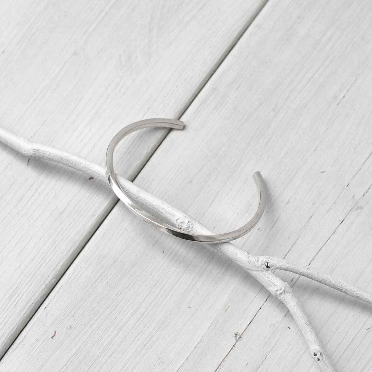 Narrow Twist Bangle / ツイスト バングル シルバー925【it's 12