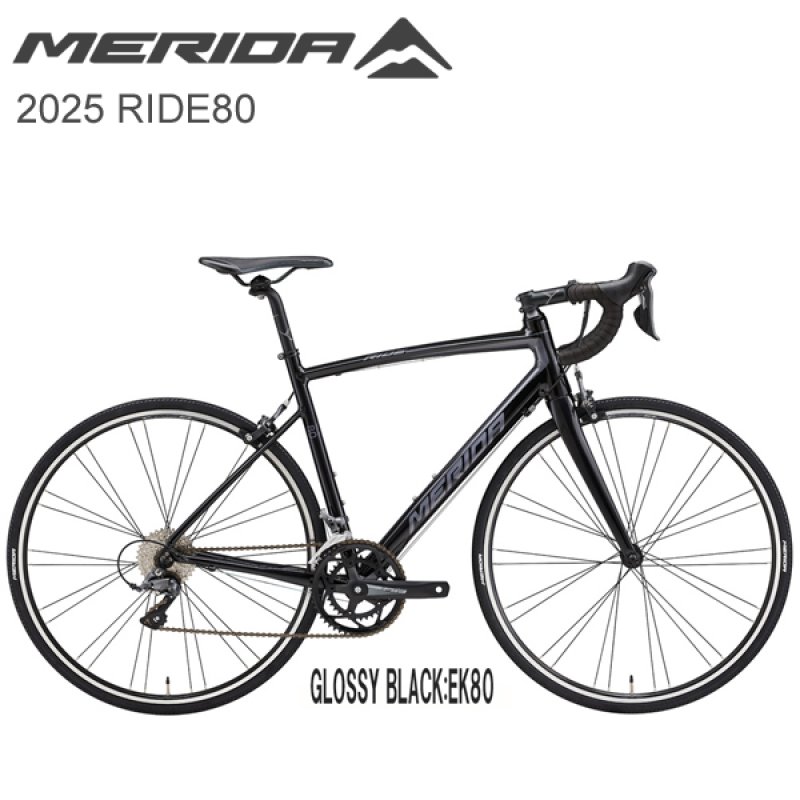 SALE】 2025 メリダ ロードバイク MERIDA RIDE 80 Glossy Black ロード