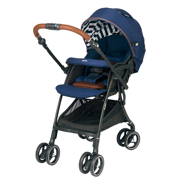 【美品】Aprica ラクーナ ビッテ クッション　ブルーアットル　ベビーカー ラクーナ ビッテ クッション(アカチャンホンポ限定モデル