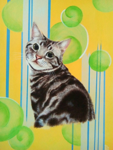 ピアノを弾く猫」 by Tアート｜Artmeter｜暮らしを彩るアートが