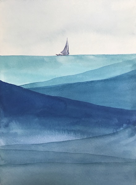 遠くに船」 by エヌマサタカ｜Artmeter｜暮らしを彩るアートが、きっと