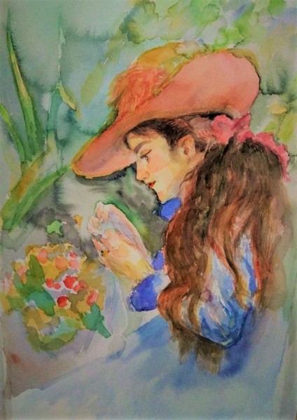 ルノワール 模写」 by 朝川kei｜Artmeter｜暮らしを彩るアートが