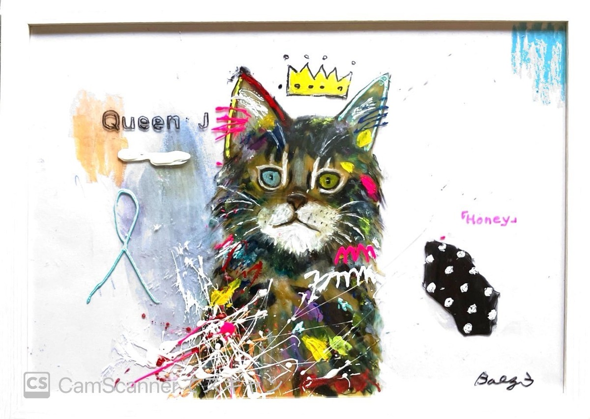 Queen.J】No.2 A4サイズ額装付き ガラスアート(アクリル板)」 by BAEZ3