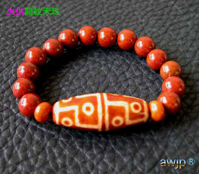 幻の天珠】dZi beadsジービーズ 西蔵 上肯老礦手工藏伝 龍眼天珠 幻の