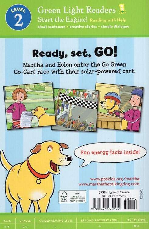 Martha Go Go Goes Green (Green Light Reader Level 2) (Martha Speaks)