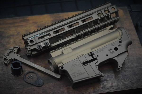 BCSW/ZPARTS製 東京マルイ MWS対応 鍛造 M4 レシーバー AERO MODEL X15