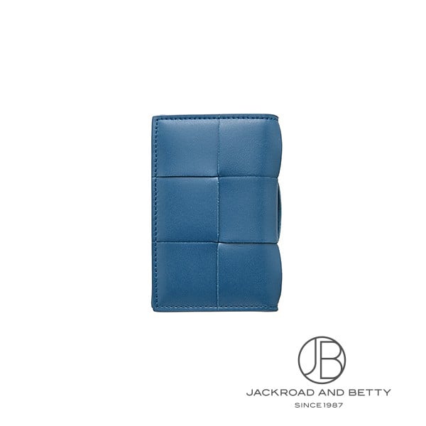 カセット フラップ カードケース ブルー[748053 VBWD2 4424] Cassette