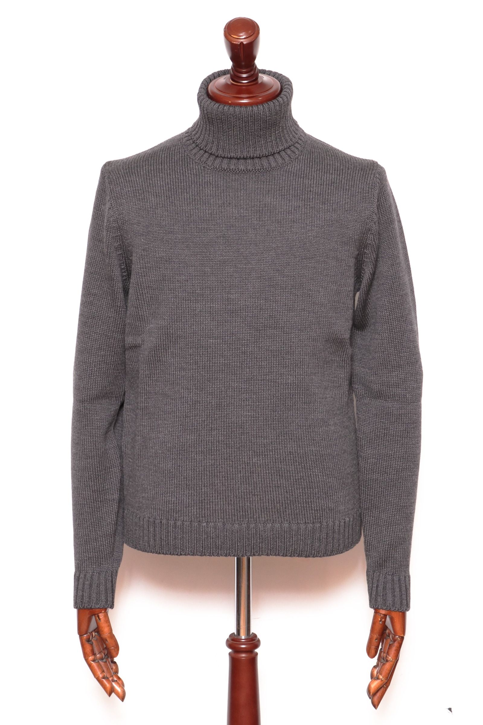 ZANONE - 5ゲージ ウール ソリッド タートルネック ニット / Z2232