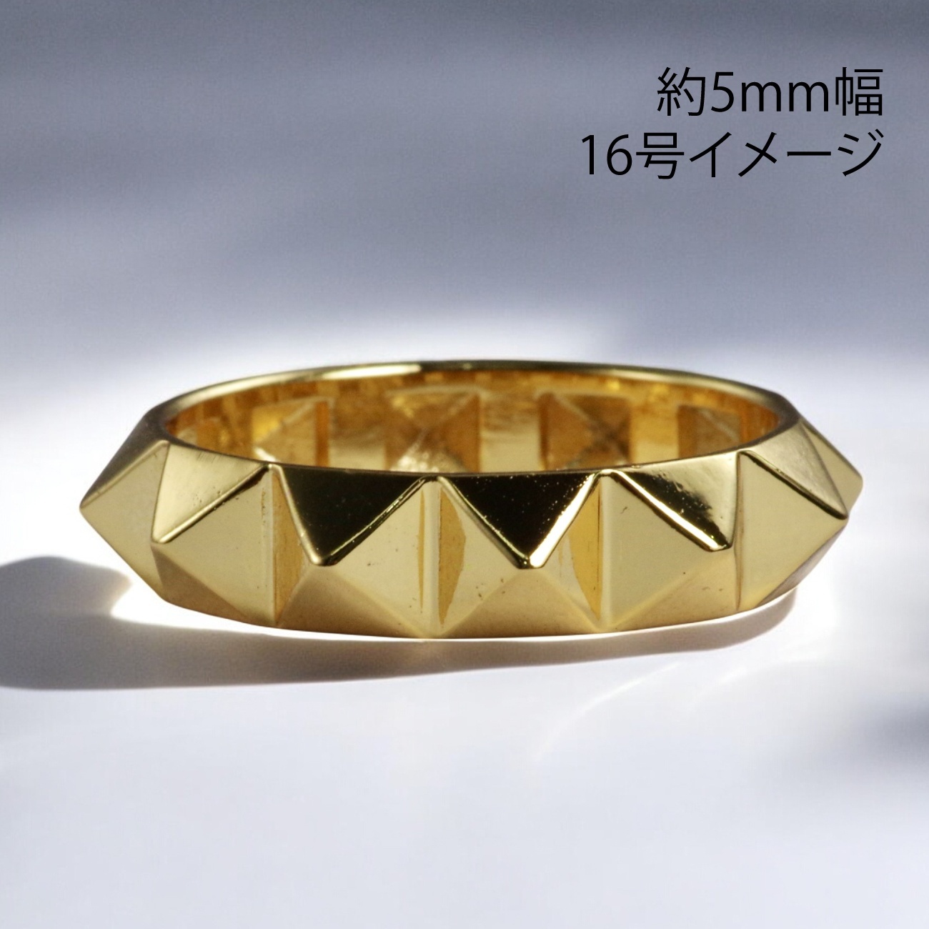 受注生産品】K18スタッズリング 約3mm幅/約5mm幅 - ベル宝飾オンライン