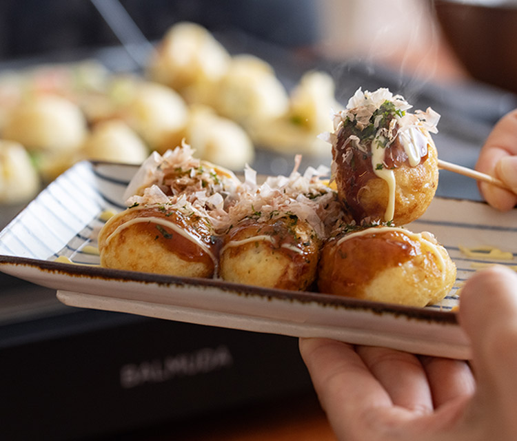 こだわりのたこ焼き | レシピ | BALMUDA The Plate Pro | BALMUDA