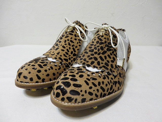 MARK&LONA マーク＆ロナ ゴルフシューズ ウイングチップ チーター