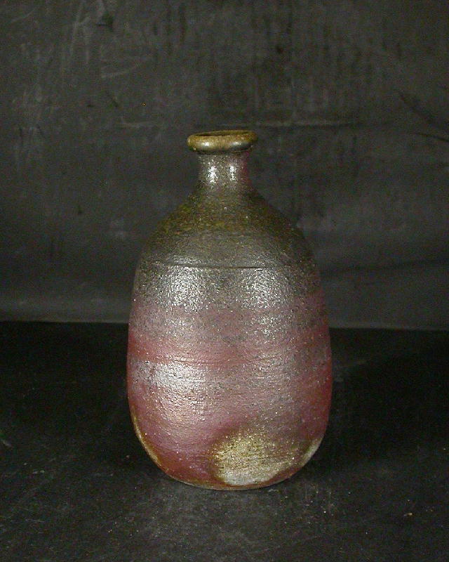 備前焼 登窯 備前焼名門作家 山本 竜一 共箱付き桟切・黄ゴマ徳利4