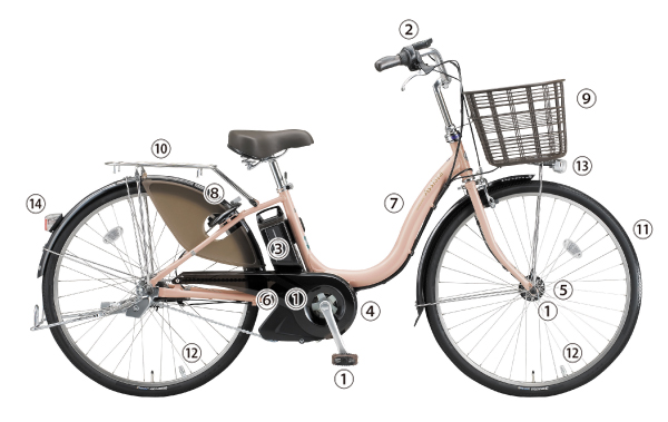 ブリヂストン2019年！アシスタC12AH⭐️子供乗せ電動アシスト自転車