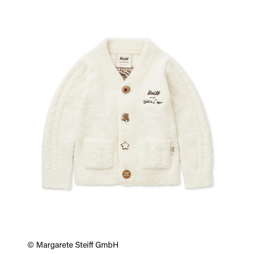 gelato pique 【Steiff】KIDSパウダーJQDカーディガン 2025秋冬 ｜子供