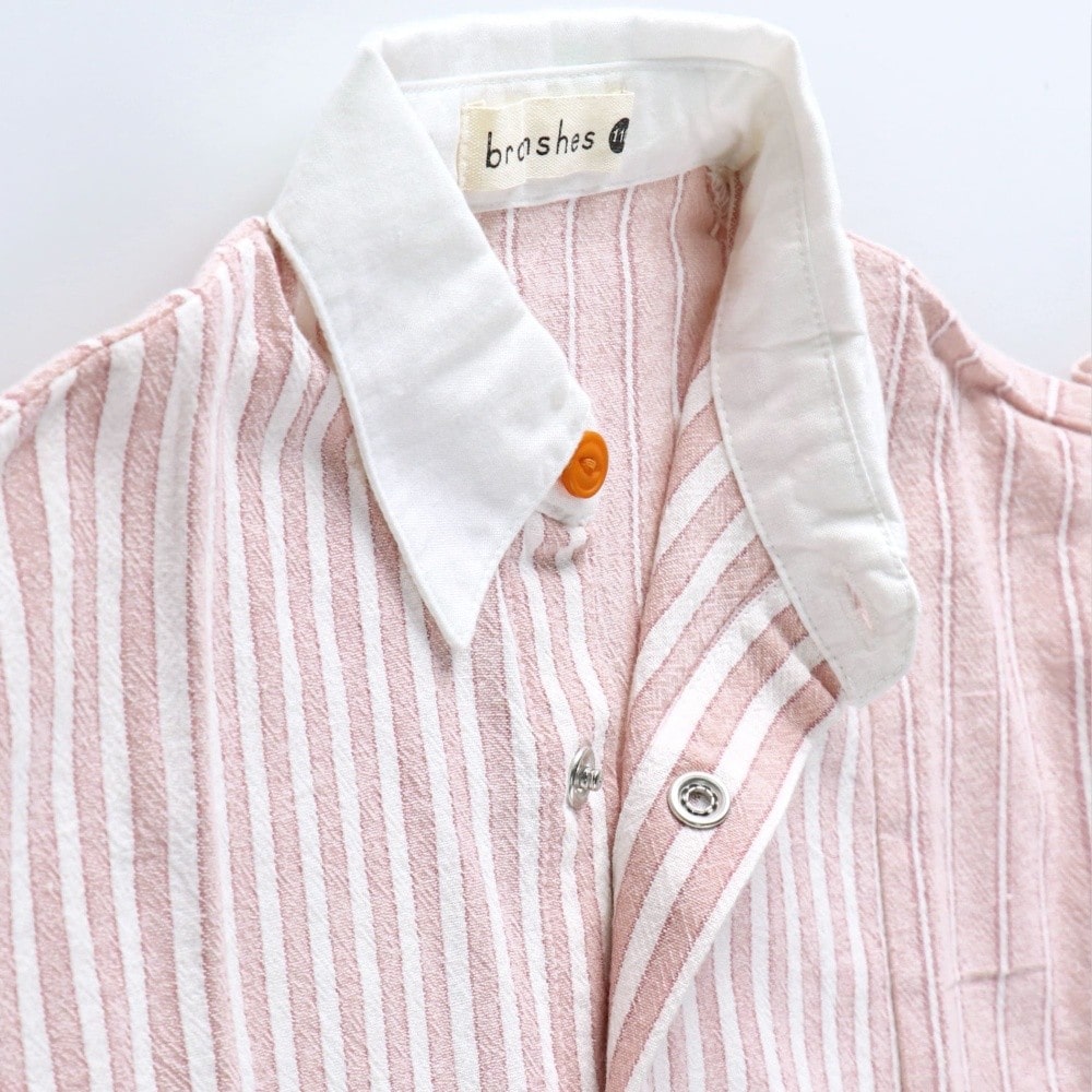 ペア/お揃い】ストライプ柄長袖シャツ｜子供服&ベビー服 ブランシェス