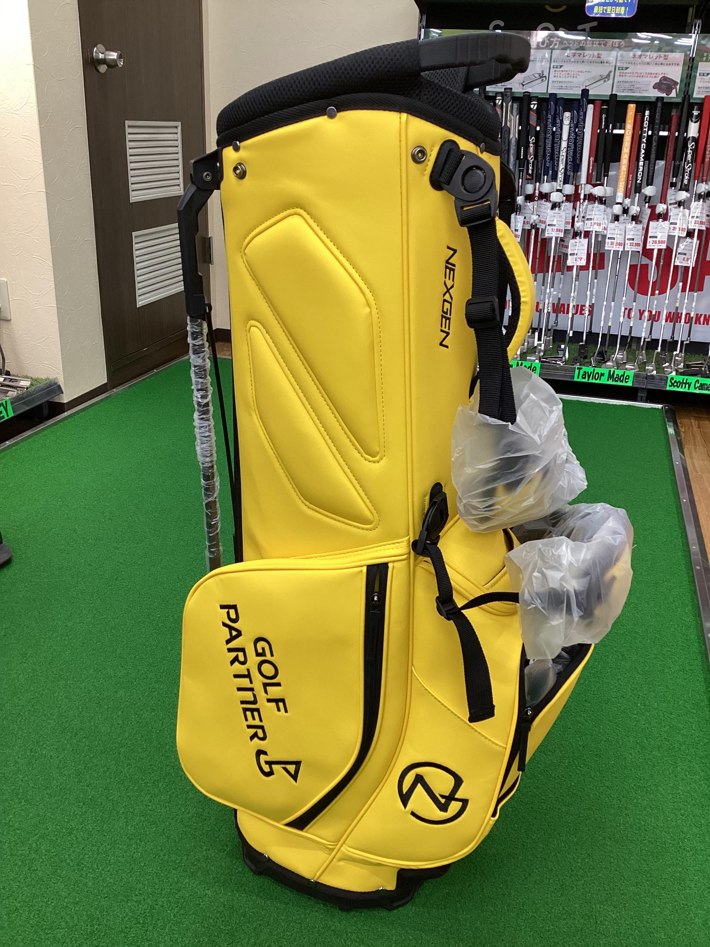 非売品】GOLF PARTNER ゴルフミニキャディーバッグ イエロー 非売品