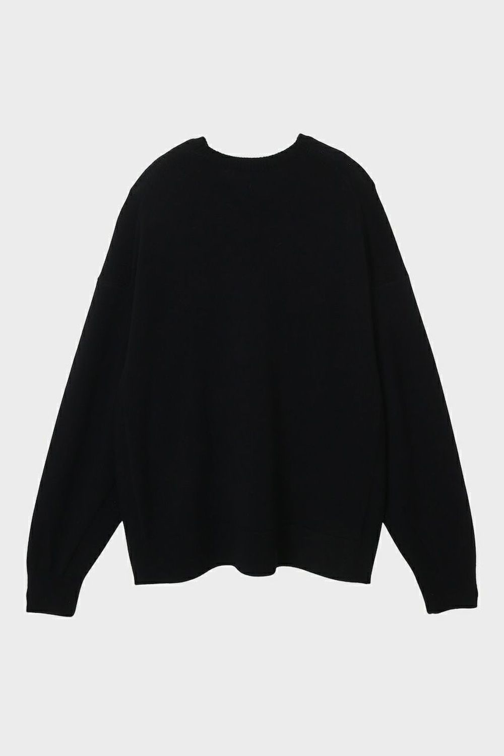 CINOH - CREW NECK KNIT / ウール クルーネック ニット (ブラック
