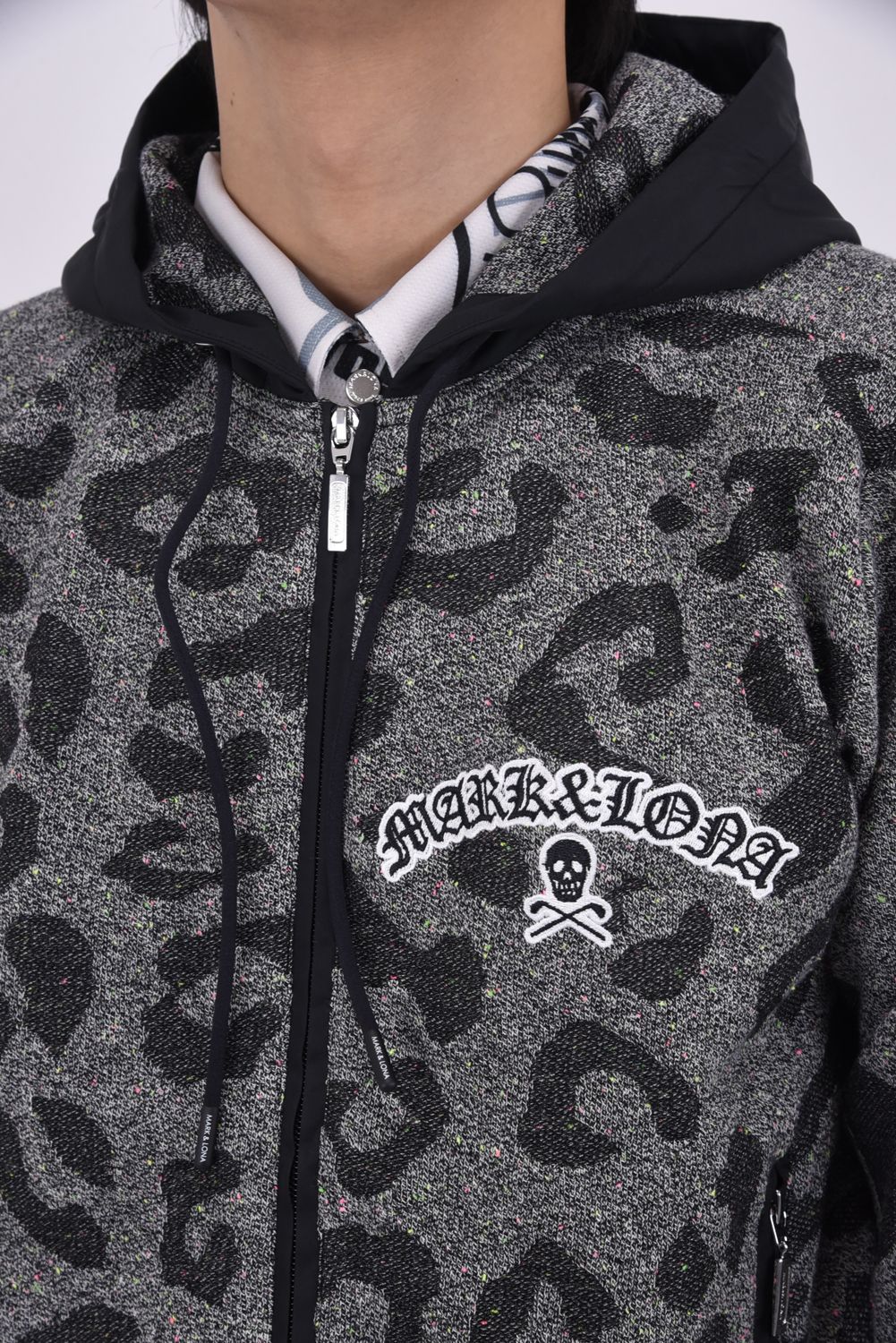 MARK&LONA - 【26SS】 PANTERA PRISM KNIT ZIP HOODIE / レオパード