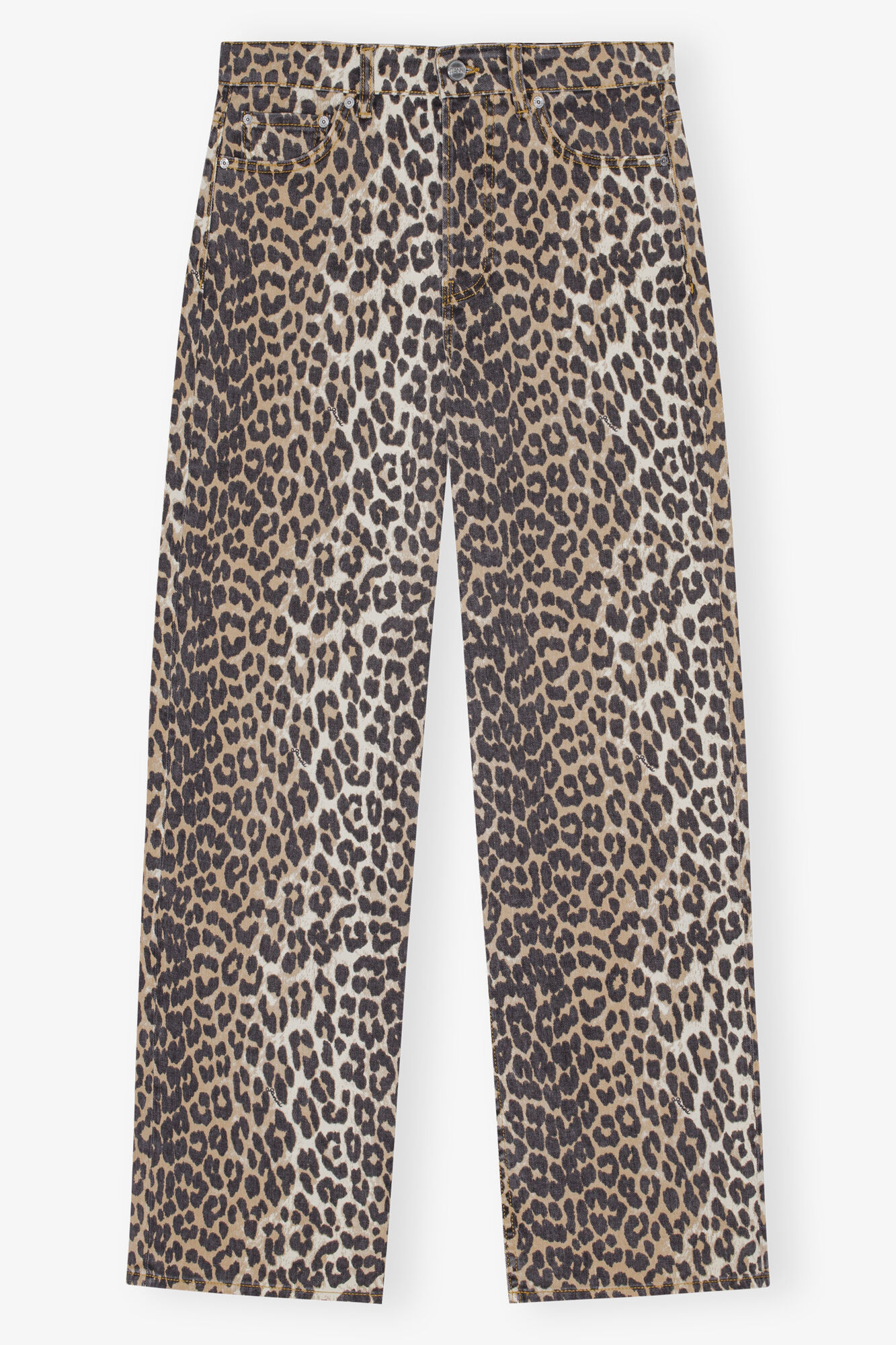 Leopard Leopard Izey Jeans | GANNI US