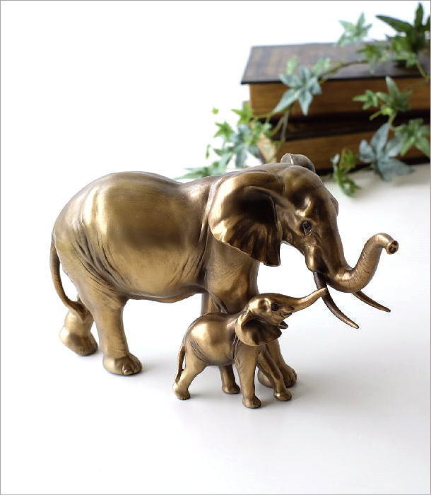 ゾウ 置物 オブジェ おしゃれ ぞう 象 エスニック ゴールド