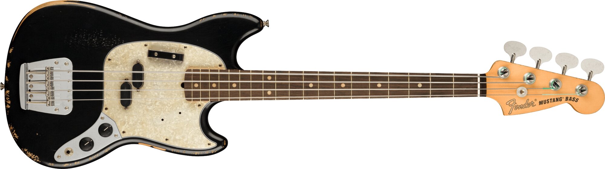 Fender JMJ Road Worn Mustang Bass Black - Guitar.co.uk