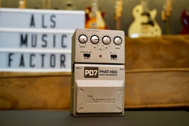 Ibanez PD7 Tone Lok Phat‑Hed Bass Overdrive Pedal Settings