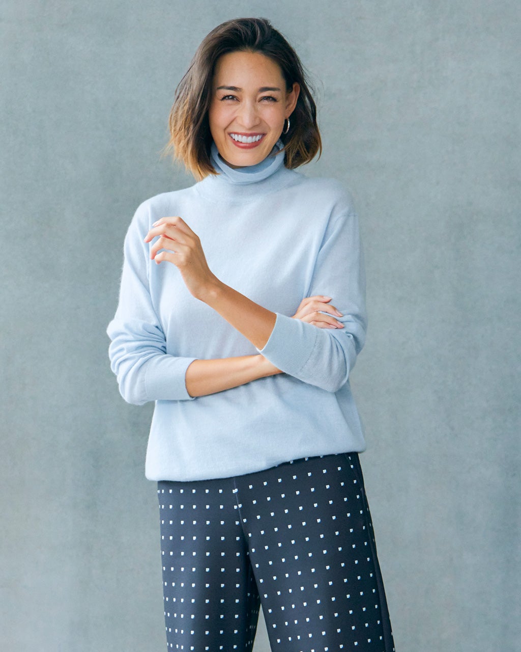 エアーカシミヤ・タートルネック/DoCLASSE