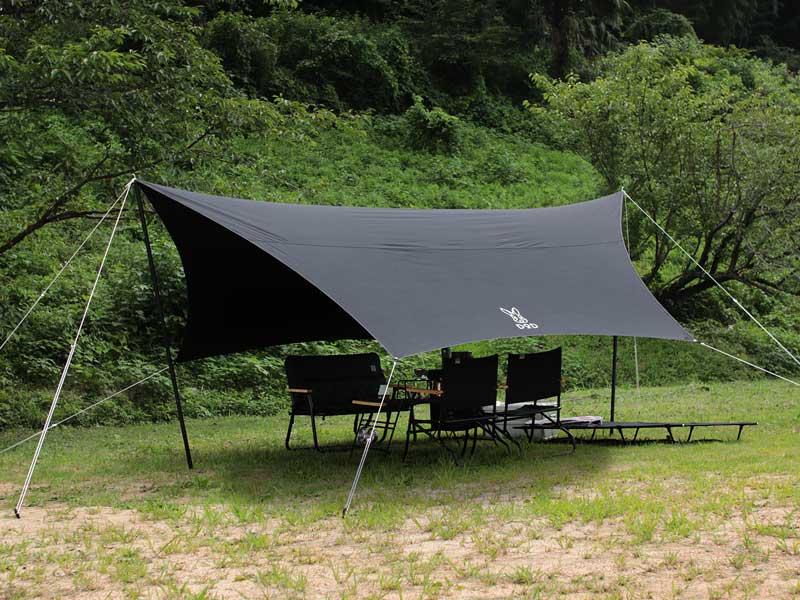 販売終了】ヘーキサタープ（ブラック） TT5-582-BK - DOD（ディーオー