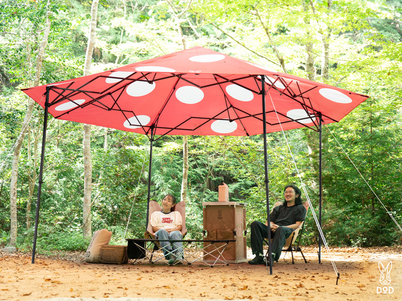 でかキノコタープ TT5-074-RD - DOD（ディーオーディー）【公式