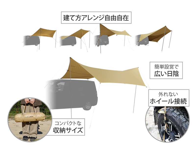 カートゥギャザータープ TT5-791-TN - DOD（ディーオーディー）【公式