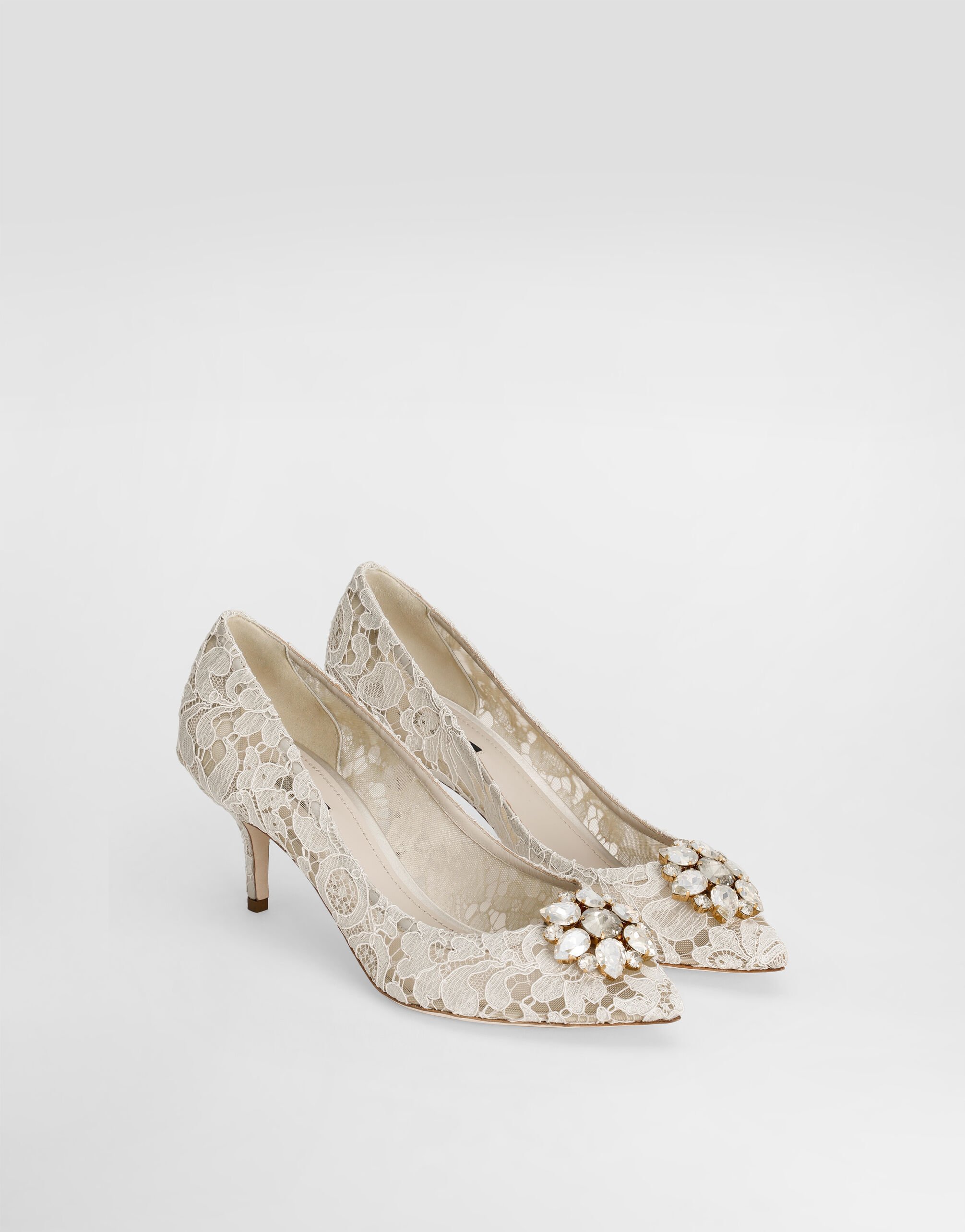 Pump In Taormina Lace With Crystals - Women | Dolce&Gabbana