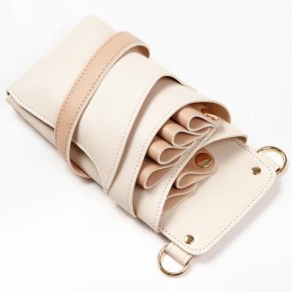 DEEDS シエーナ【シザーケース】限定PUレザーバイカラー［アイボリーx