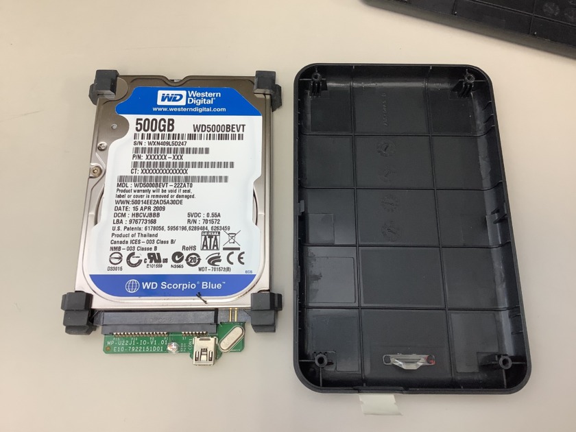 IO DATA ポータブルHDD HDPS-U PCに接続しても動作しない | データSOS