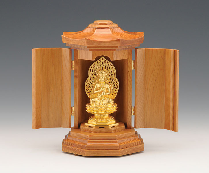 光則作 純金製守護本尊像 勢至菩薩（せいしぼさつ）仏像- 三宝堂